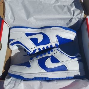 SOLD! Nike Dunk Low Retro Racer Blue White DD1391-401 Men’s Size 9.5